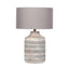 Ruma Grey Textured Table Lamp | Home Lighting | Rūma