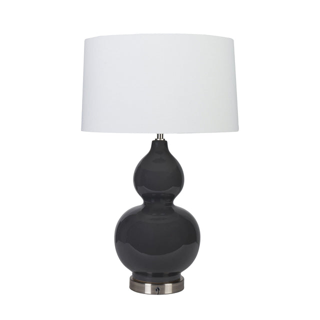 Ruma Grey Ceramic Table Lamp  | Lighting | Rūma