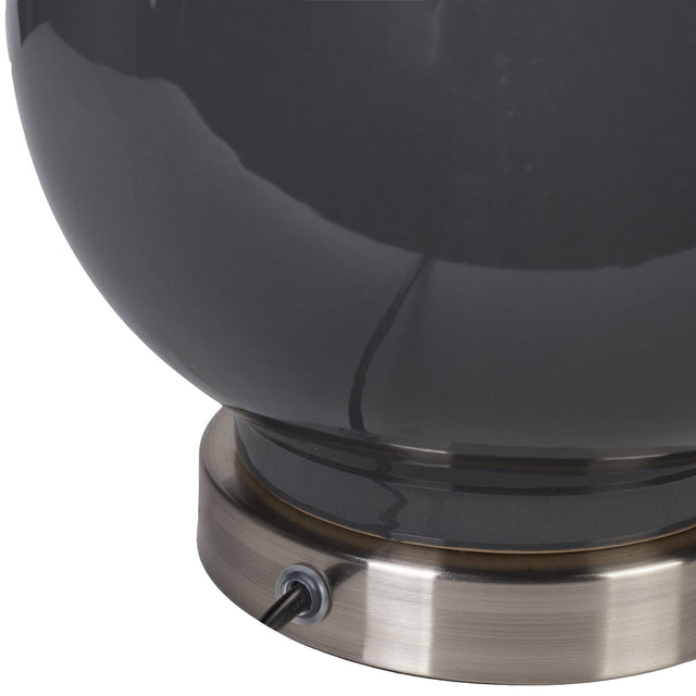 Eula Grey Ceramic Table Lamp