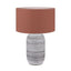 Ruma White and Black Textured Stoneware Table Lamp | Lighting | Rūma