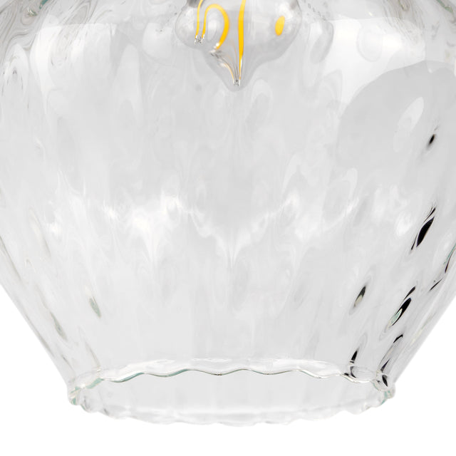 Ruma Clear Diamond Optic Glass Pendant Light | Lighting | Rūma