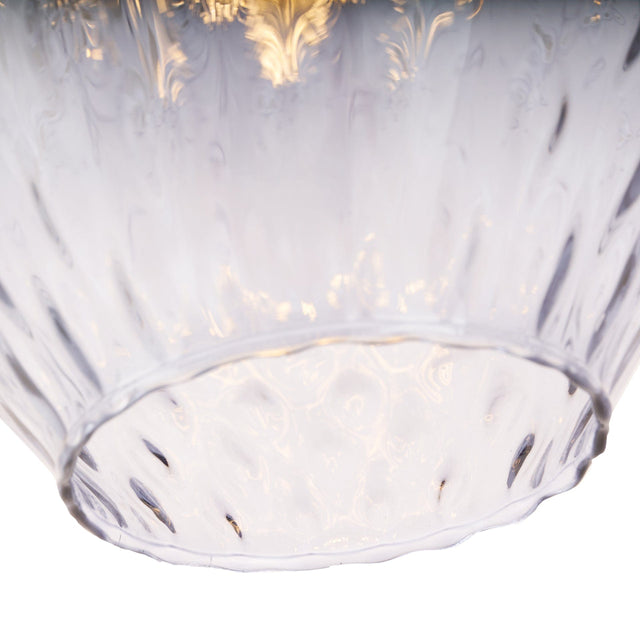 Ruma Grey Diamond Optic Glass Pendant | Lighting | Rūma