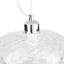 Faro Clear Textured Oval Glass Pendant