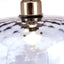 Faro Grey Textured Oval Glass Pendant