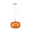 Ruma Orange Textured Oval Glass Pendant | Lighting | Rūma