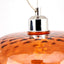 Ruma Orange Textured Oval Glass Pendant | Lighting | Rūma