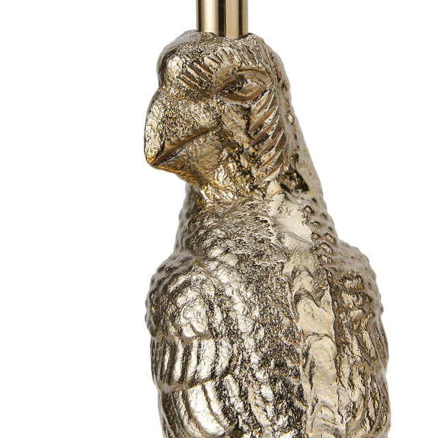 Fischer Gold Metal Parrot Table Lamp
