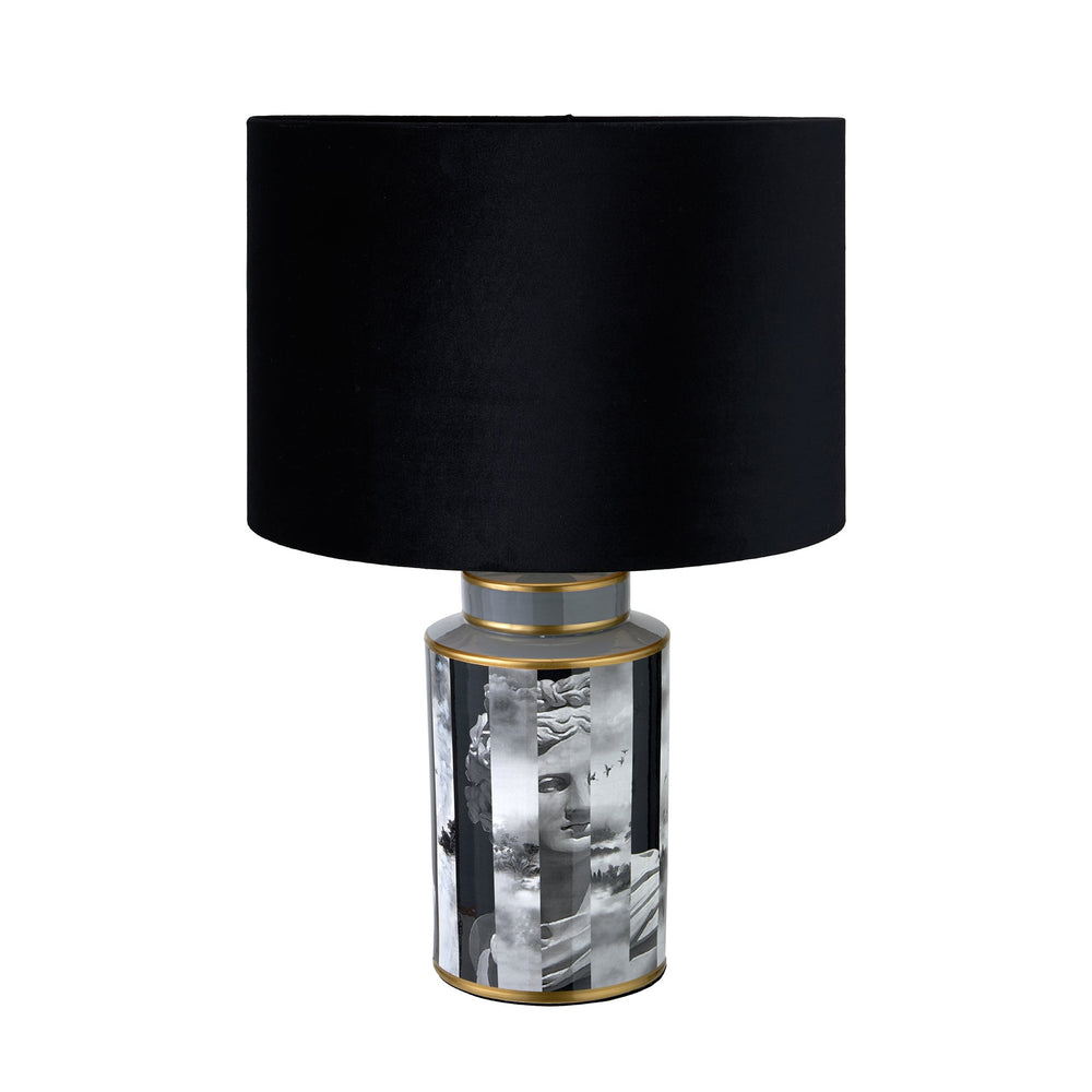 Ruma Black and White Photographic Design Table Lamp | Lighting | Rūma