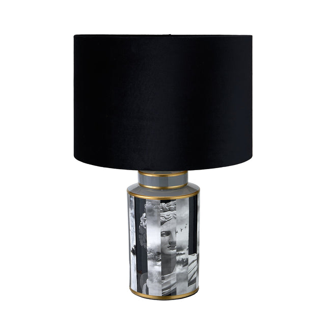 Ruma Black and White Photographic Design Table Lamp | Lighting | Rūma