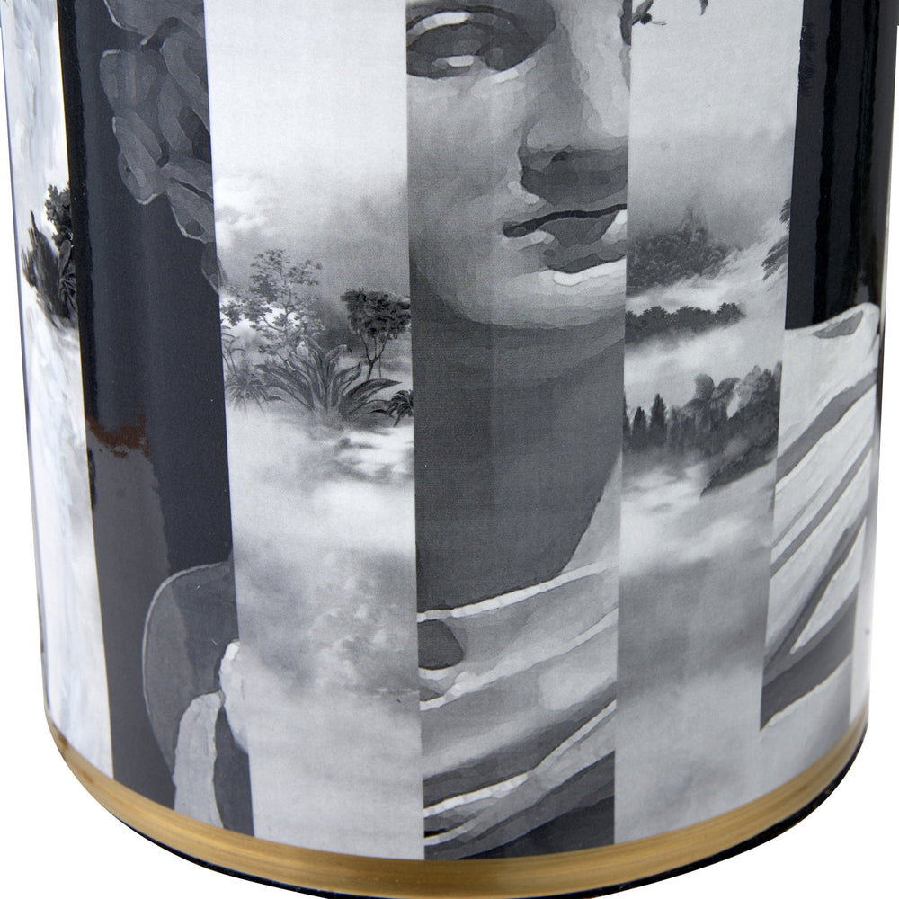 Ruma Black and White Photographic Design Table Lamp | Lighting | Rūma
