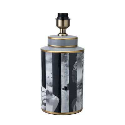 Ruma Black and White Photographic Design Table Lamp | Lighting | Rūma