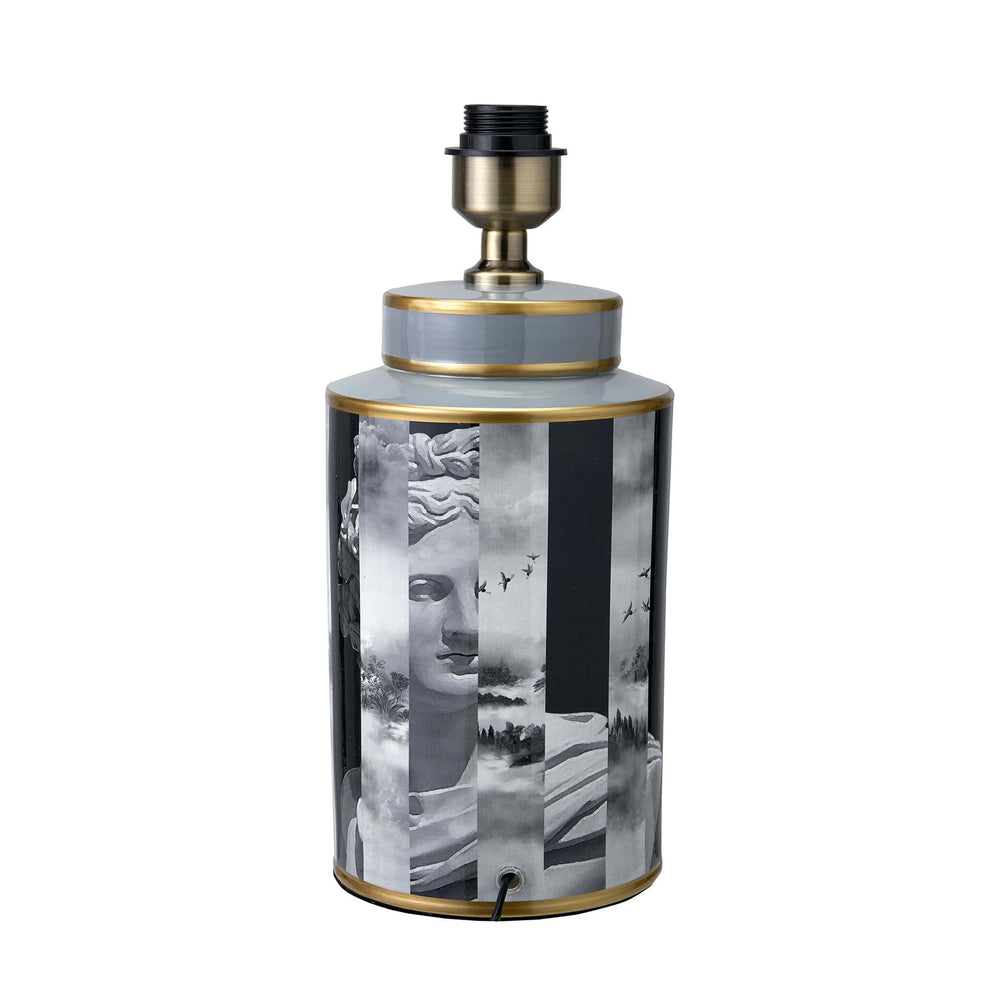 Ruma Black and White Photographic Design Table Lamp | Lighting | Rūma