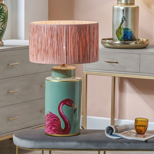 Florrie Flamingo Ceramic Table Lamp Base