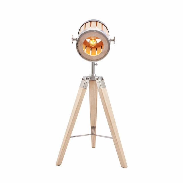 Ruma Natural Wood Marine Tripod Table Lamp | Lighting | Rūma