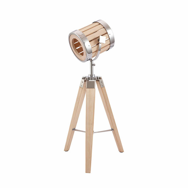 Ruma Natural Wood Marine Tripod Table Lamp | Lighting | Rūma