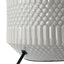 Ruma Grey Geo Textured Ceramic Table Lamp | Lighting | Rūma