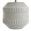 Ruma Grey Geo Textured Ceramic Table Lamp | Lighting | Rūma