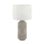 Ruma Grey Geo Textured Tall Ceramic Table Lamp | Lighting | Rūma