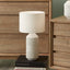 Ruma White Textured Tall Table Lamp | Home Lighting | Rūma