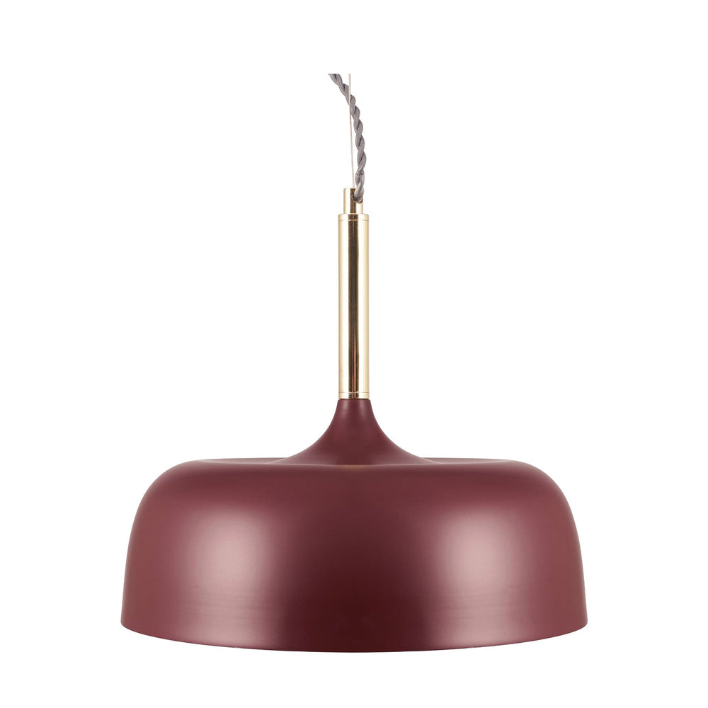 Ruma Matt Mulberry Domed Pendant Light | Lighting | Rūma