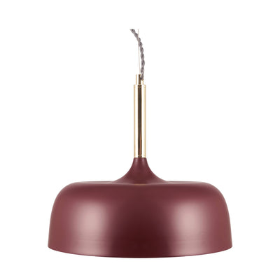 Ruma Matt Mulberry Domed Pendant Light | Lighting | Rūma