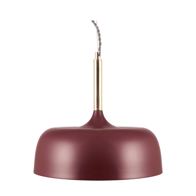 Ruma Matt Mulberry Domed Pendant Light | Lighting | Rūma