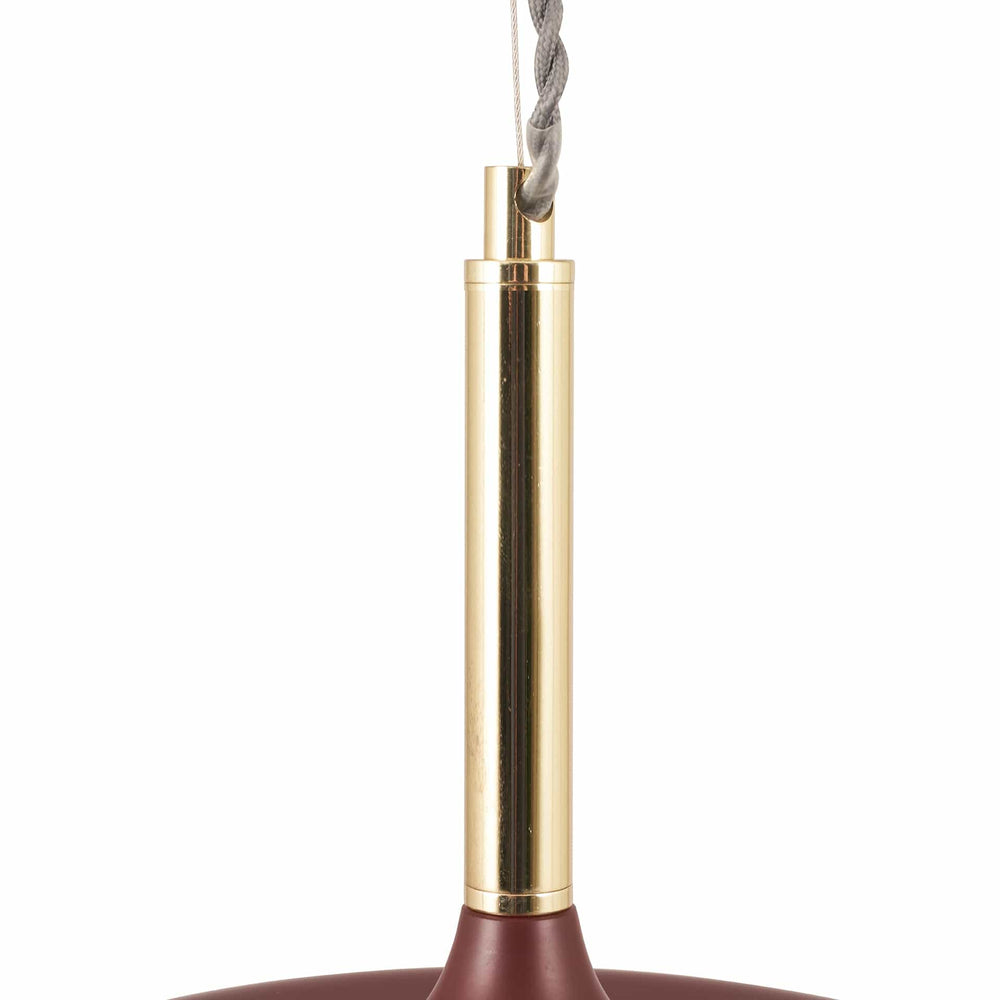 Ruma Matt Mulberry Domed Pendant Light | Lighting | Rūma