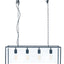 Ruma Matt Black Metal & Glass Four Bulb Pendant | Lighting | Ruma