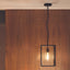 Ruma Matt Black Metal & Glass Pendant | Lighting | Ruma