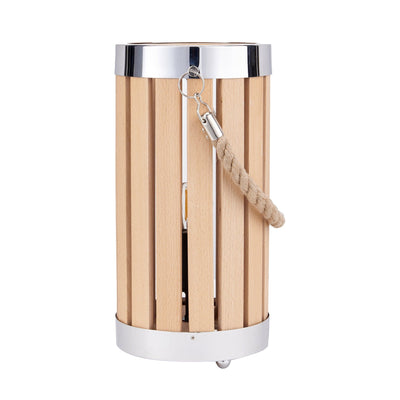 Ruma Natural Wash Wood Lantern Table Lamp | Lighting | Rūma