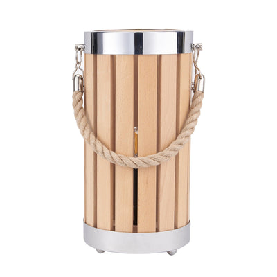 Ruma Natural Wash Wood Lantern Table Lamp | Lighting | Rūma