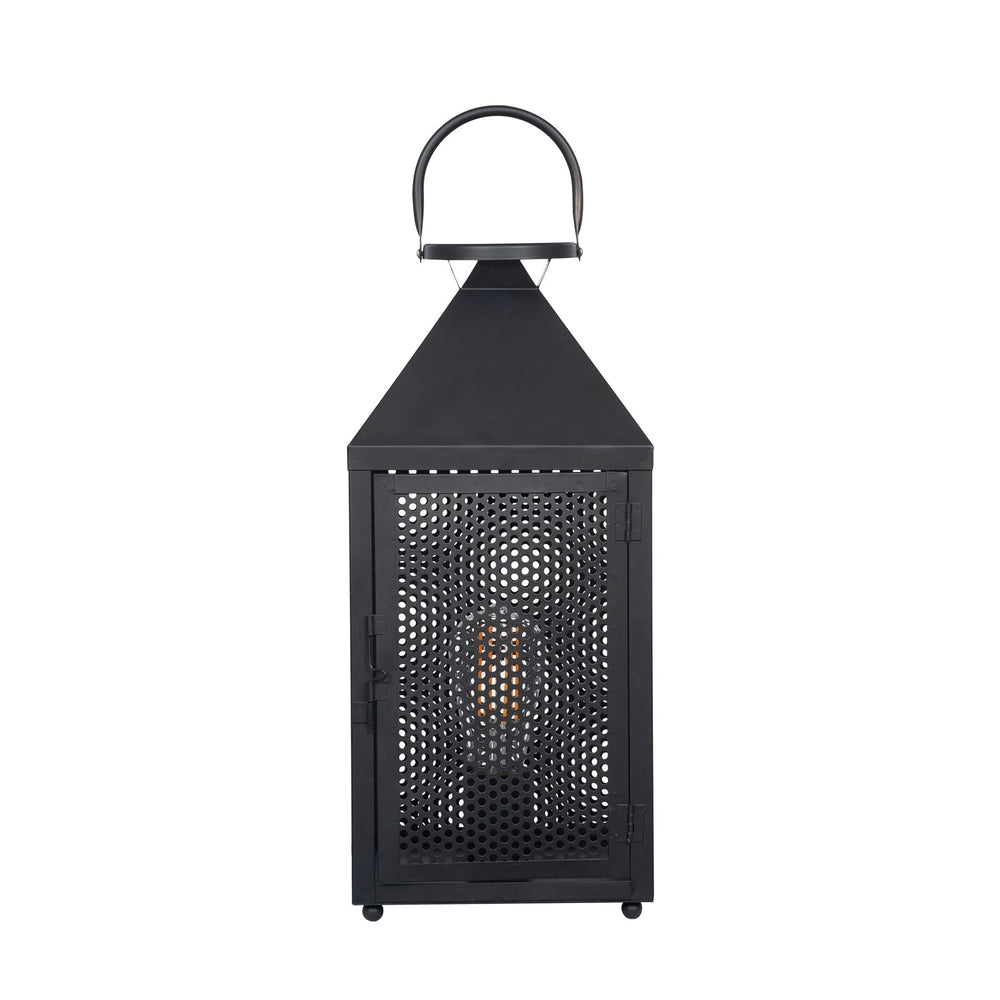 Ruma Matt Black Lantern Table Lamp | Lighting | Rūma