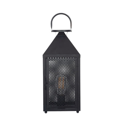 Ruma Matt Black Lantern Table Lamp | Lighting | Rūma