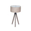 Ruma Grey Wash Wood Slat Tripod Table Lamp | Lighting | Rūma
