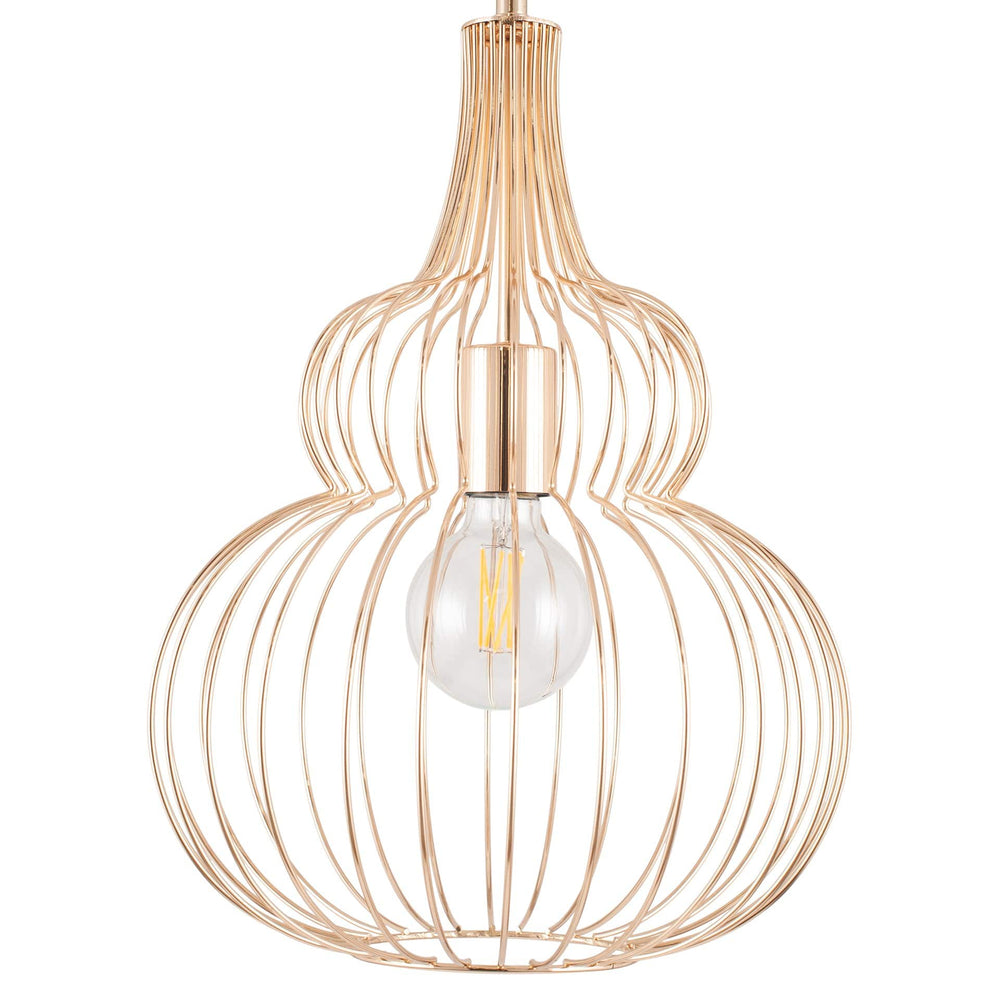 Ruma French Gold Shaped Wire Pendant | Lighting | Rūma