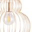 Ruma French Gold Shaped Wire Pendant | Lighting | Rūma