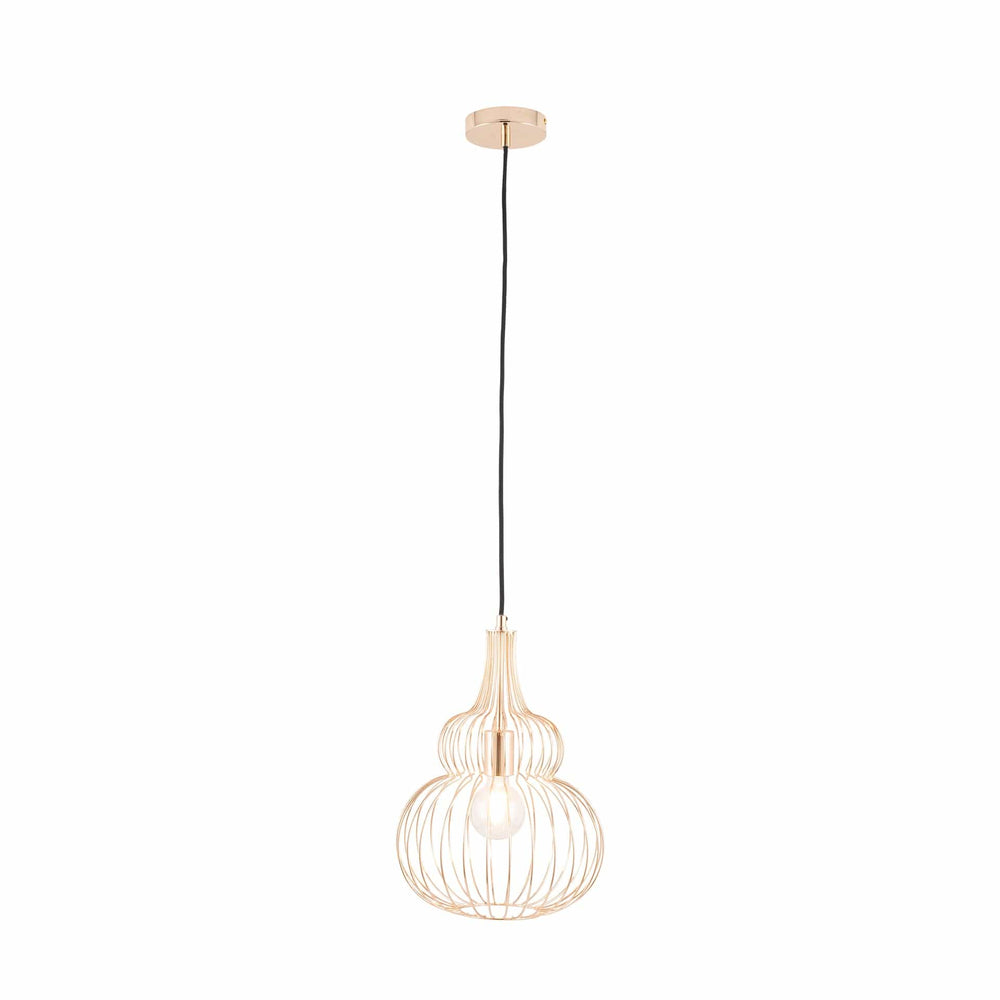Ruma French Gold Shaped Wire Pendant | Lighting | Rūma