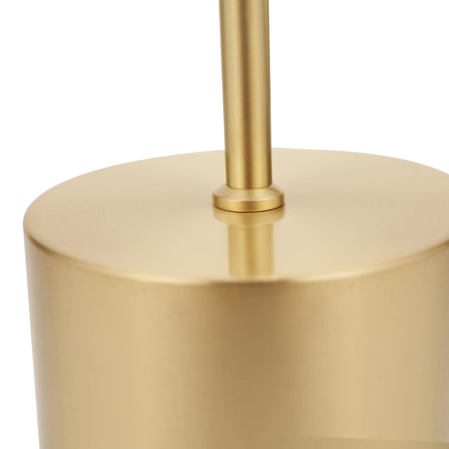 Ruma White Ribbed Glass & Gold Table Lamp | Lighting | Rūma