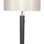 Ruma Brushed Silver & Matt Black Metal Floor Lamp | Floor Lamps | Rūma