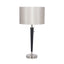 Ruma Brushed Silver & Matt Black Metal Table Lamp | Table Lamps | Rūma