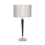 Ruma Brushed Silver & Matt Black Metal Table Lamp | Table Lamps | Rūma