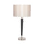 Ruma Brushed Silver & Matt Black Metal Table Lamp | Table Lamps | Rūma