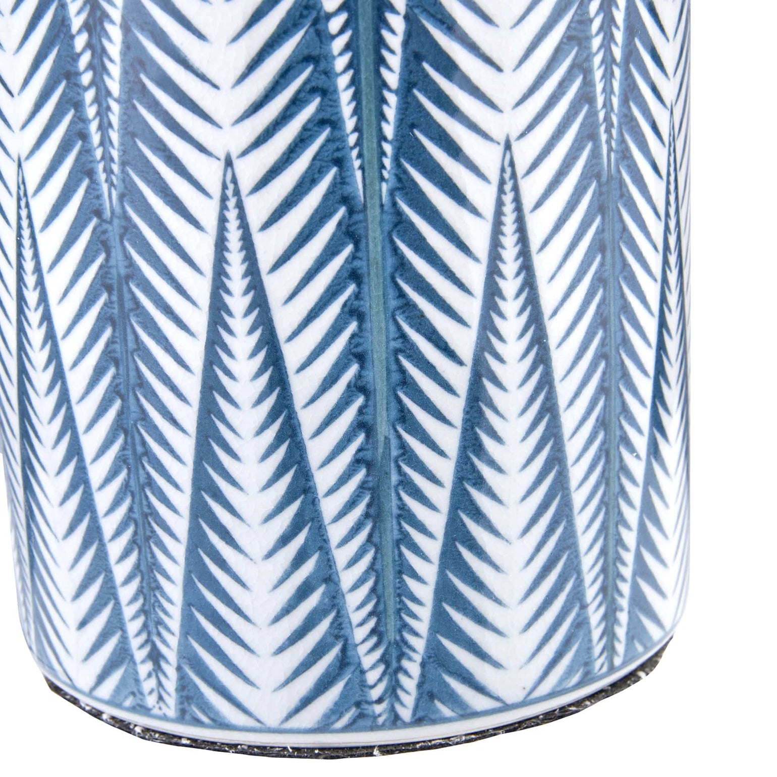 Blue and White Aztec Pattern Ceramic Table Lamp | Lighting