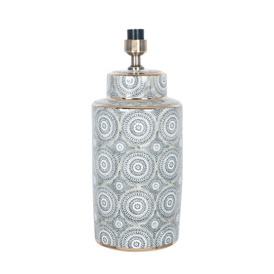 Ruma Circle Pattern Ceramic Table Lamp | Lighting | Rūma