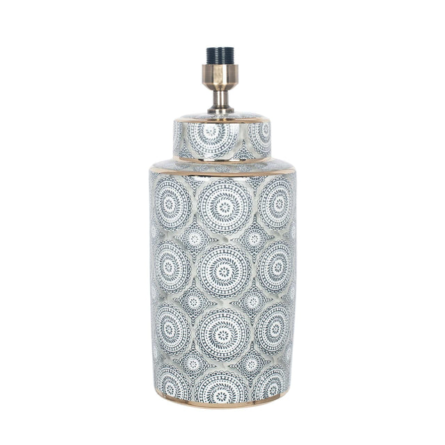 Ruma Circle Pattern Ceramic Table Lamp | Lighting | Rūma