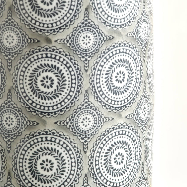 Ruma Circle Pattern Ceramic Table Lamp | Lighting | Rūma