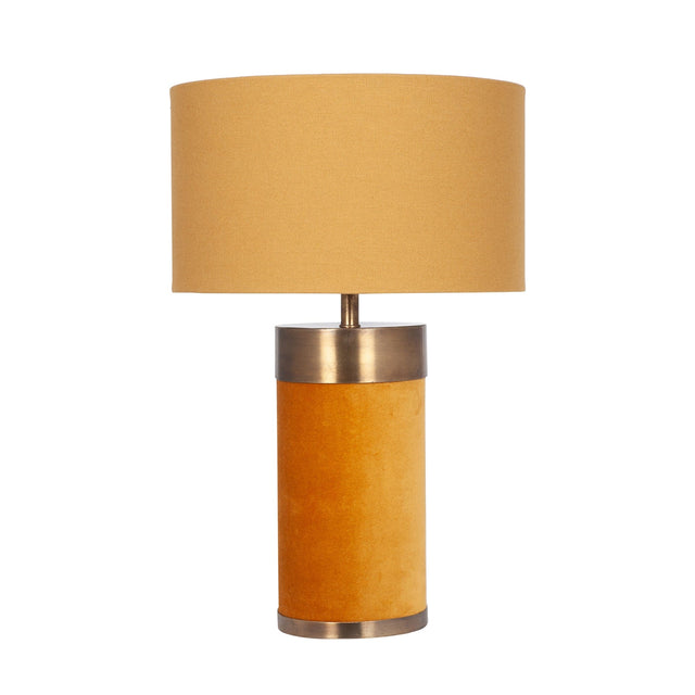 Ruma Mustard Velvet Table Lamp | Home Lighting | Rūma