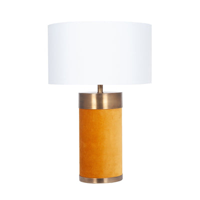 Ruma Mustard Velvet Table Lamp | Home Lighting | Rūma