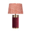 Ruma Red Velvet Table Lamp | Home Lighting | Rūma