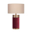 Ruma Red Velvet Table Lamp | Home Lighting | Rūma